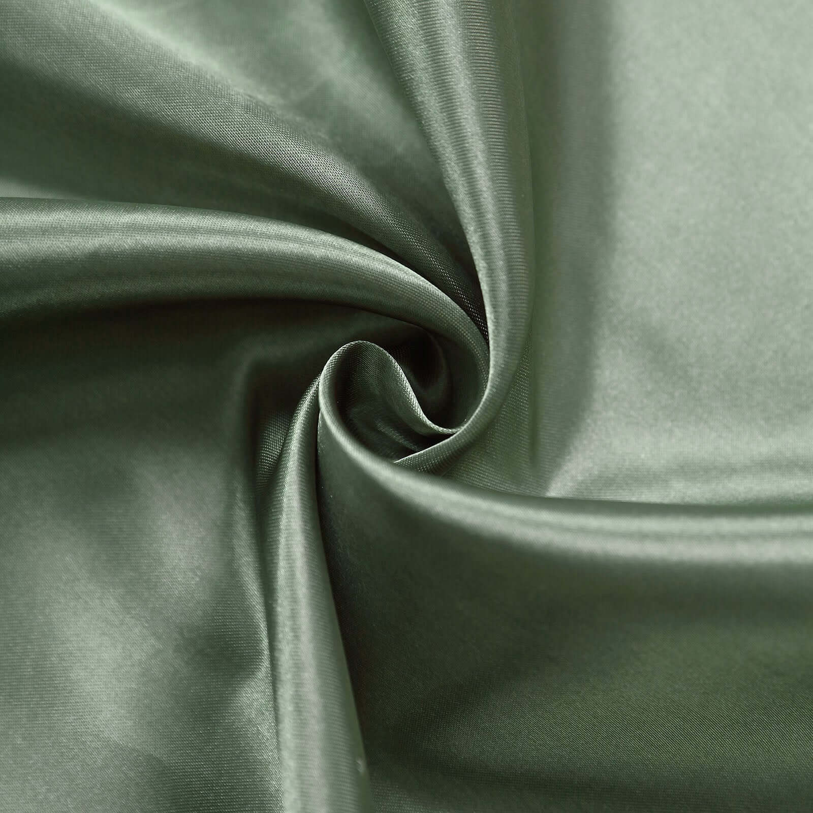 8ftx10ft Dusty Sage Green Satin Event Curtain Drapes, Backdrop Event Panel