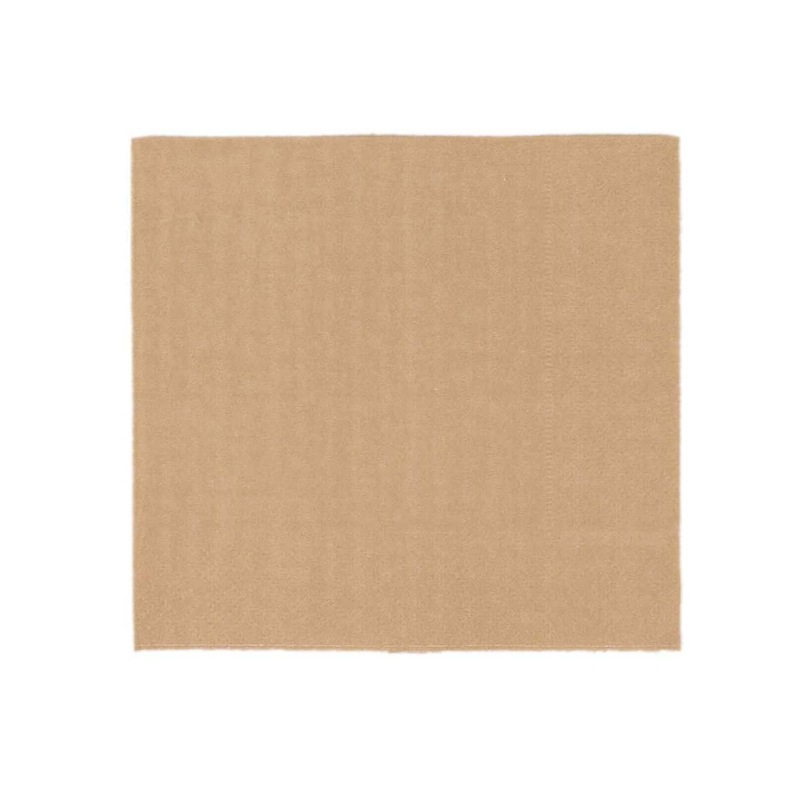 50-Pack Paper Beverage Napkins Natural - 2 Ply Disposable Soft 18GSM Cocktail Napkins 5"x5"
