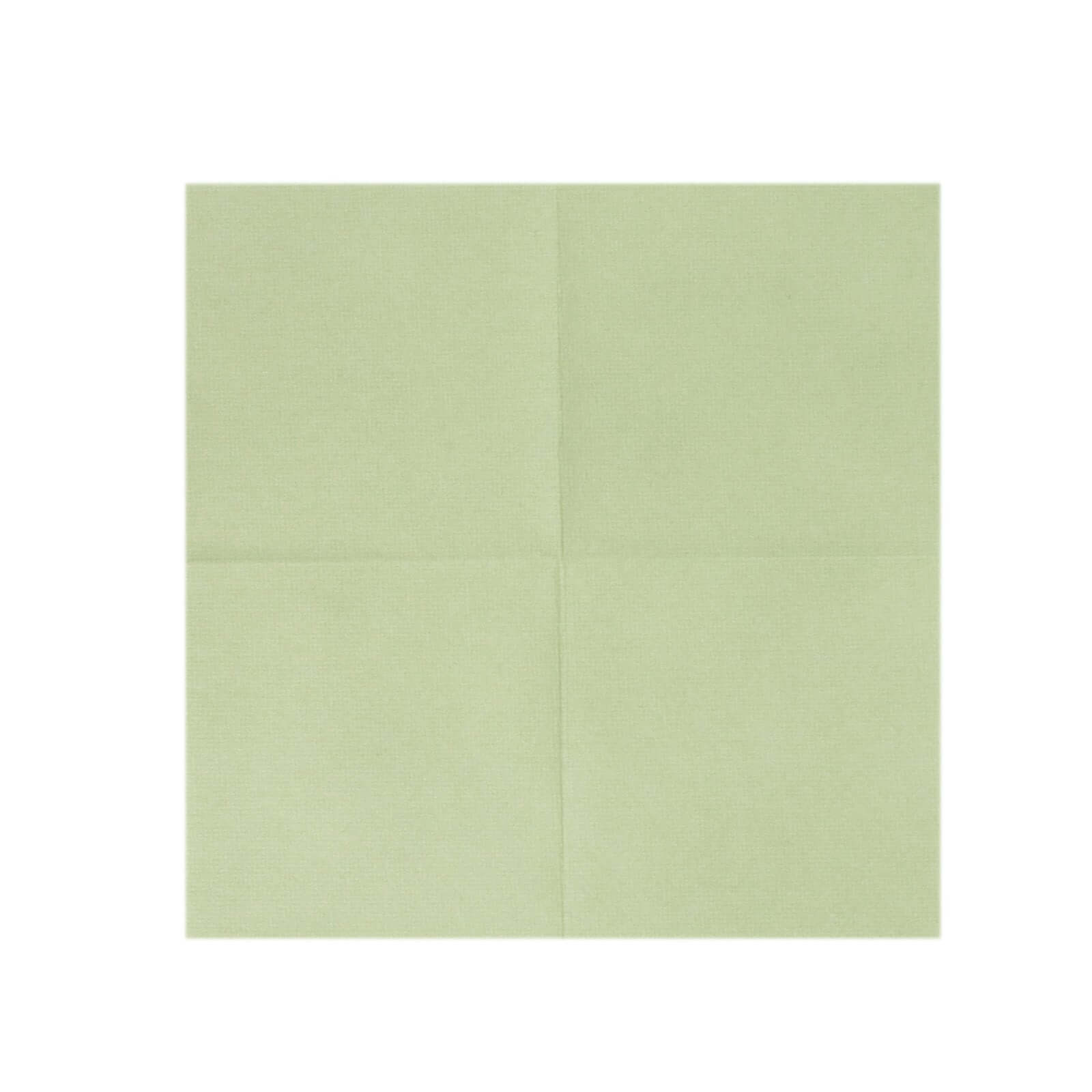 20-Pack Paper Linen-Like Cocktail Napkins Sage Green - Disposable 5"x5" Airlaid Soft Napkins