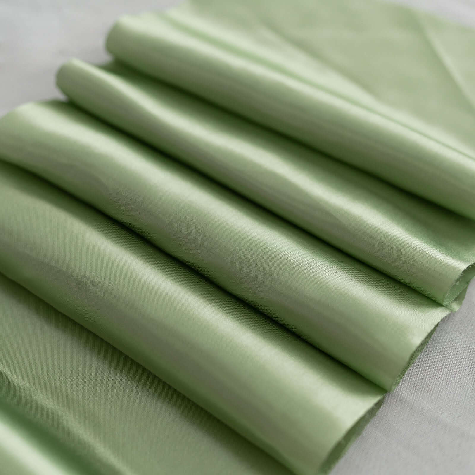 12"x10 Yards Sage Green Satin Fabric Bolt, DIY Craft Wholesale Fabric