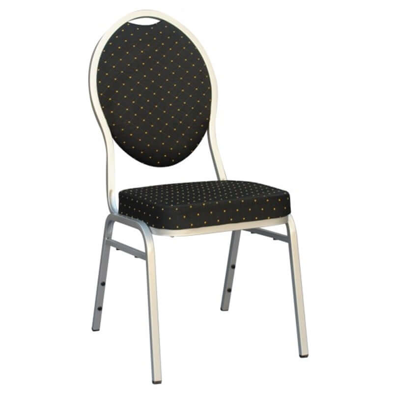 Spandex Chair Cover Madrid Style for Banquet Chairs Ivory - Stylish Stretch 180GSM Fitted Slipcover