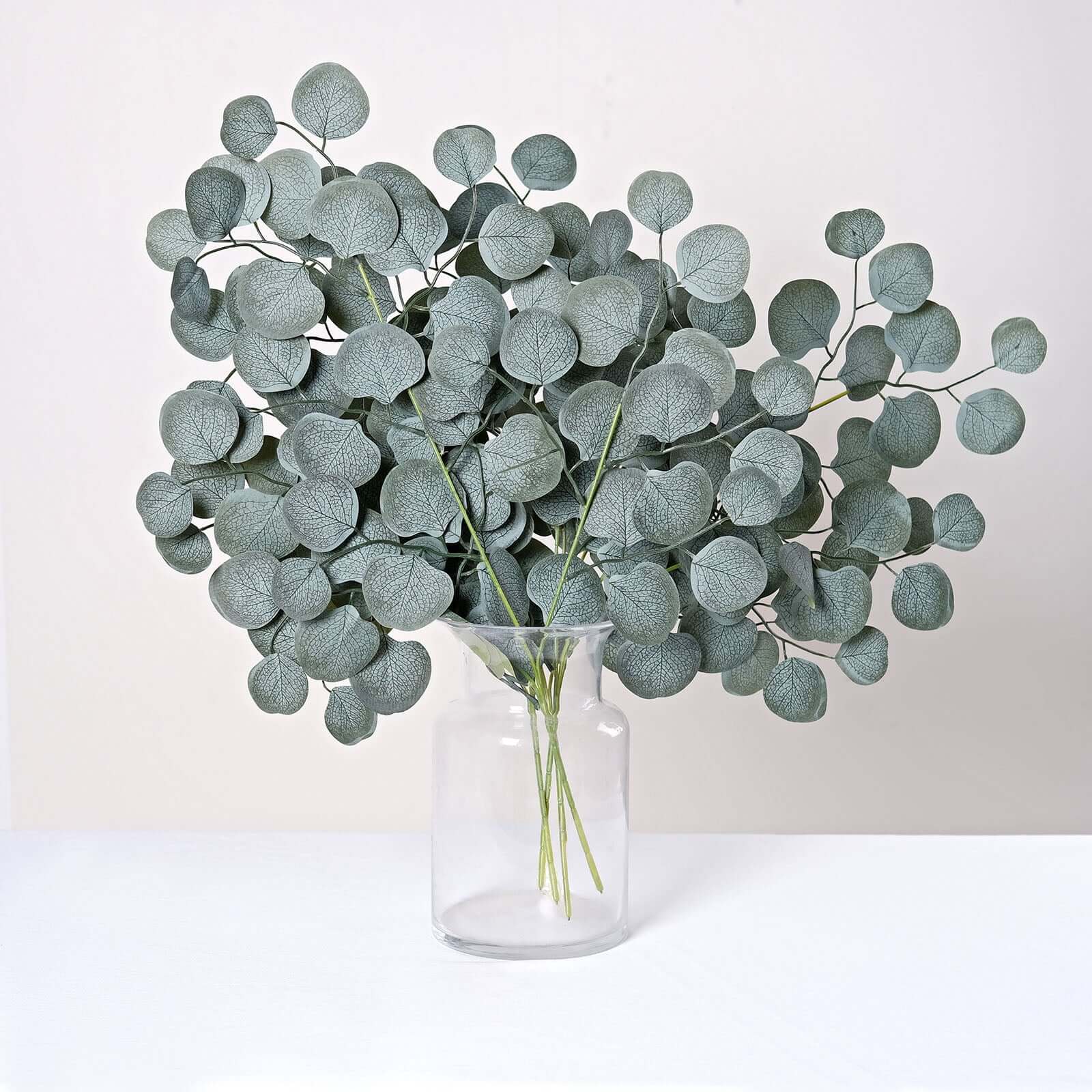 4 Pack 25" Frosted Green Artificial Silk Eucalyptus Leaf Branches