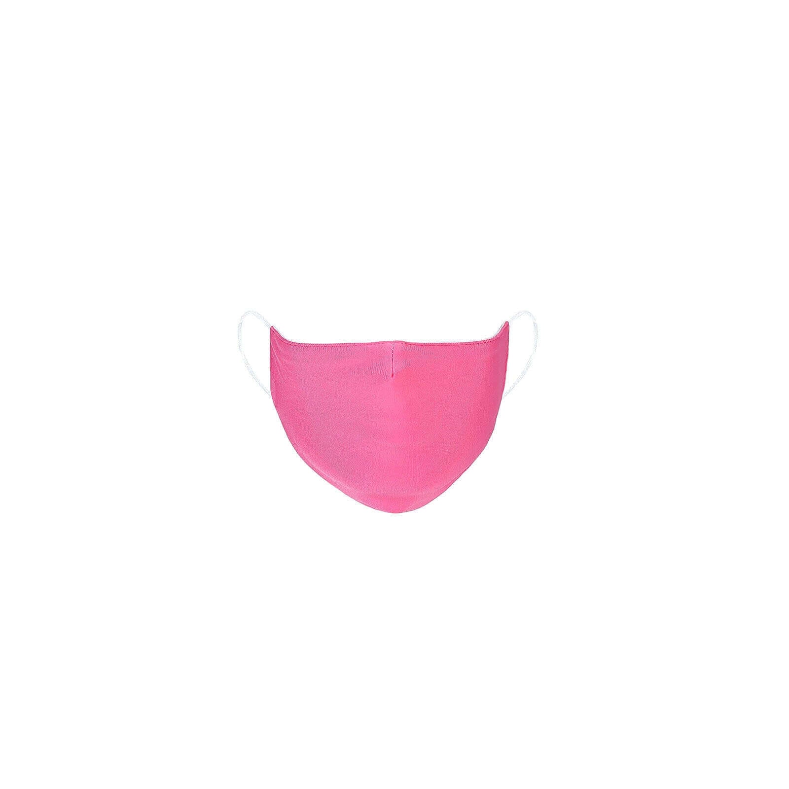 5 Pack 2 Ply Fuchsia Ultra Soft 100% Organic Cotton Face Masks, Reusable Fabric Masks With Soft Ear Loops