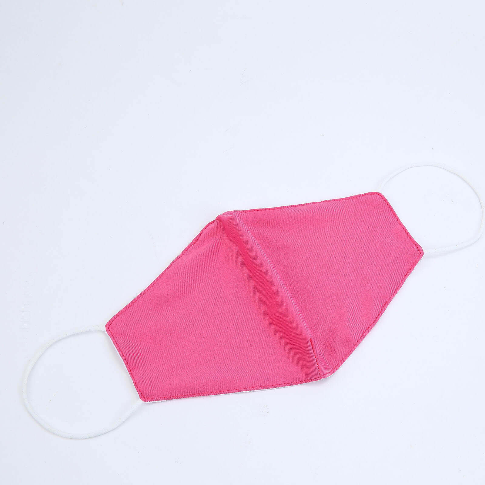 5 Pack 2 Ply Fuchsia Ultra Soft 100% Organic Cotton Face Masks, Reusable Fabric Masks With Soft Ear Loops