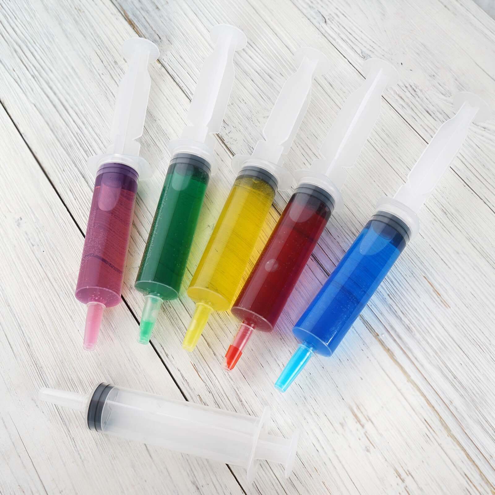 24 Pack 1.5oz Clear Disposable Plastic Cocktail Jello Shot Syringes