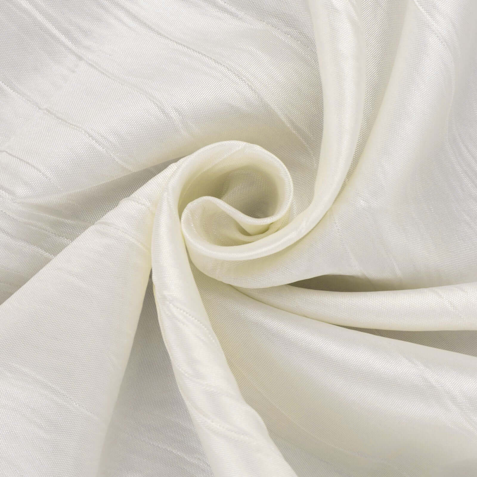 54"x10 Yards Ivory Accordion Crinkle Taffeta Fabric Bolt