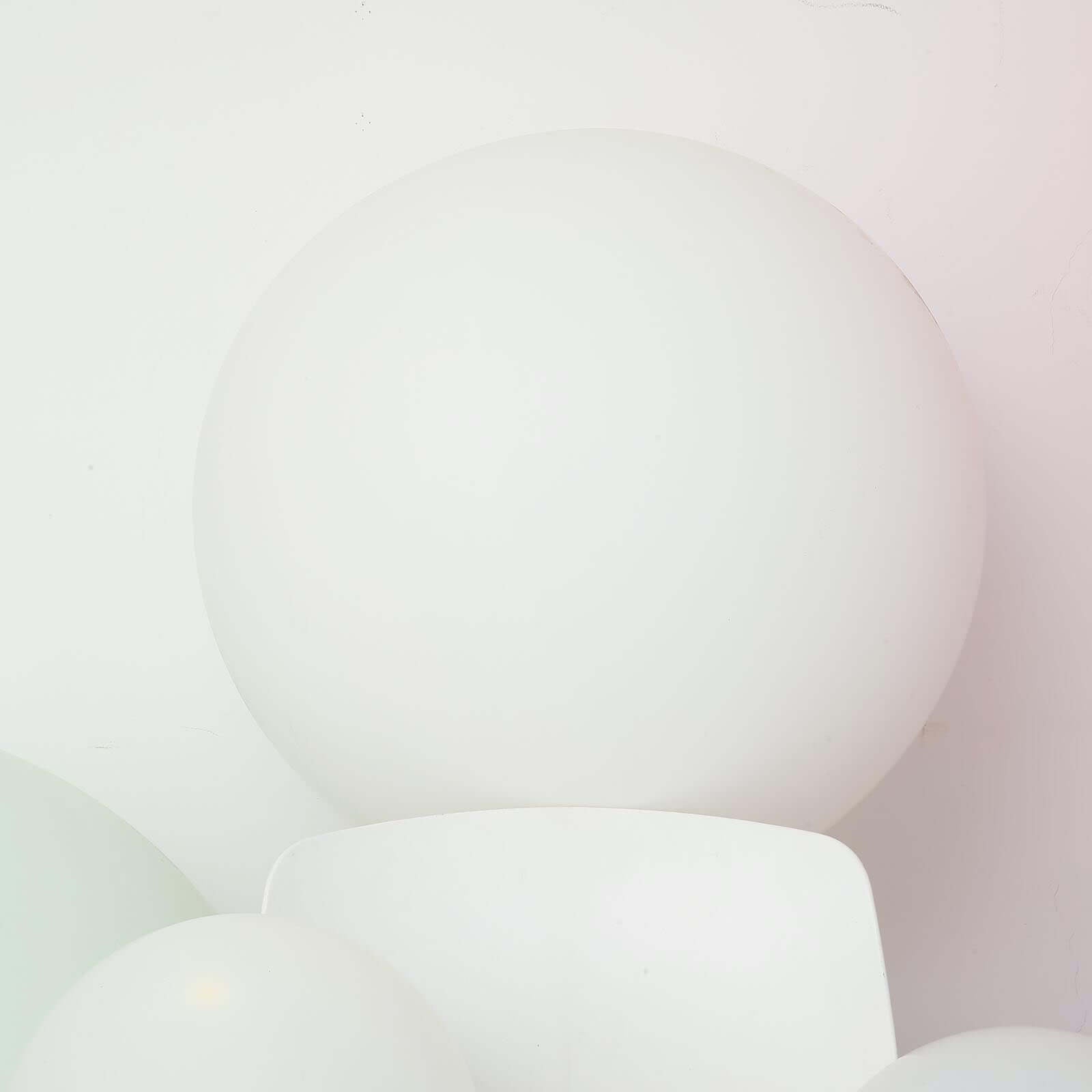 2 Pack 32" Large Balloons Helium or Air Latex Balloons Pastel White