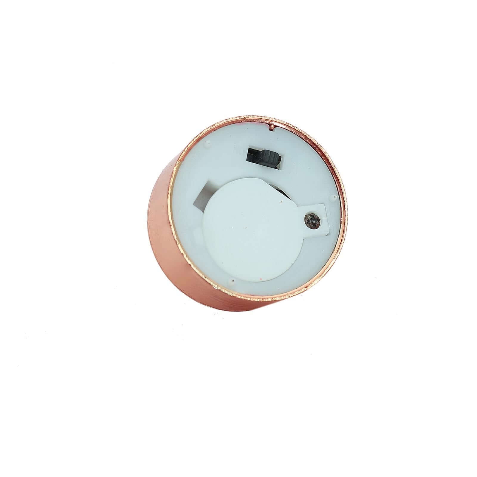 12-Pack LED Tealight Candles Rose Gold Metallic Design - Reusable Flameless Battery Operated Lights