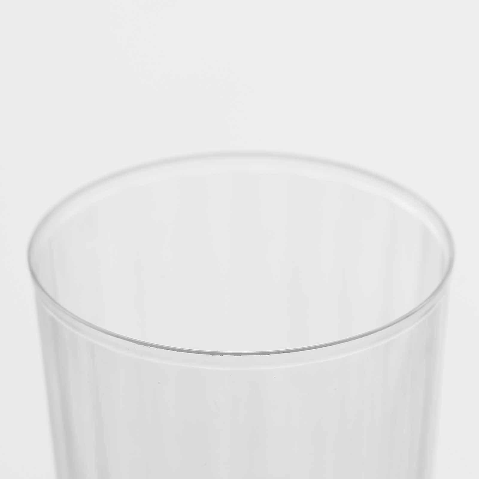 12-Pack Plastic Wine Glasses Clear Short Stem - Durable Disposable Drinkware for Wine 8oz