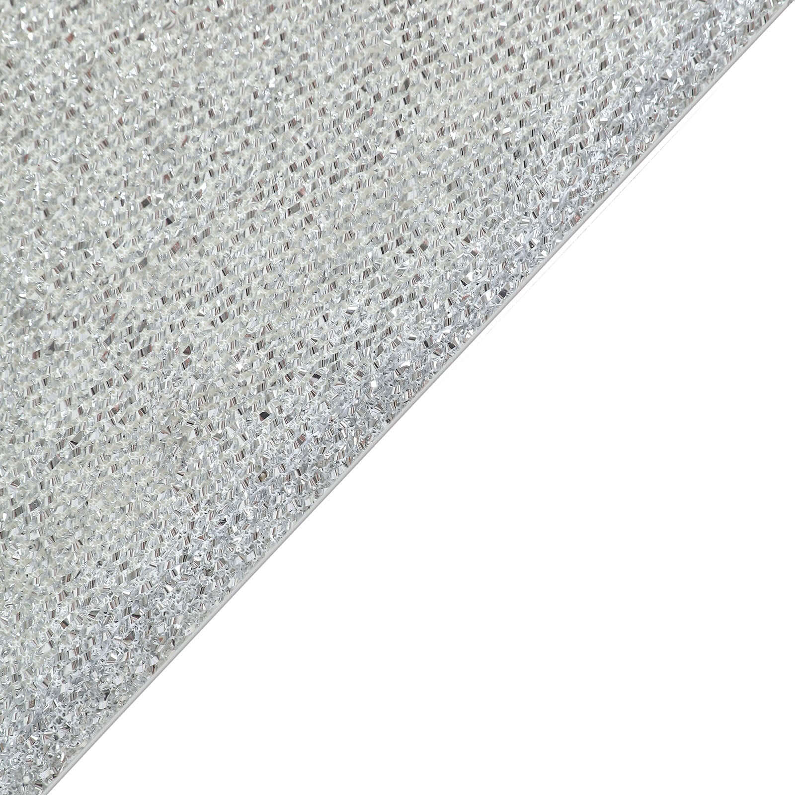 5ft Silver Shimmer Tinsel Spandex Chiara Backdrop Stand Cover For Fitted Round Top Wedding Arch