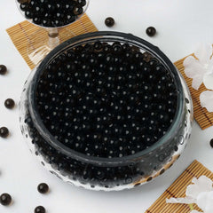 Water Gel Beads Vase Filler Black - Large Nontoxic Jelly Balls for Floating Candles & Floral Displays 10g