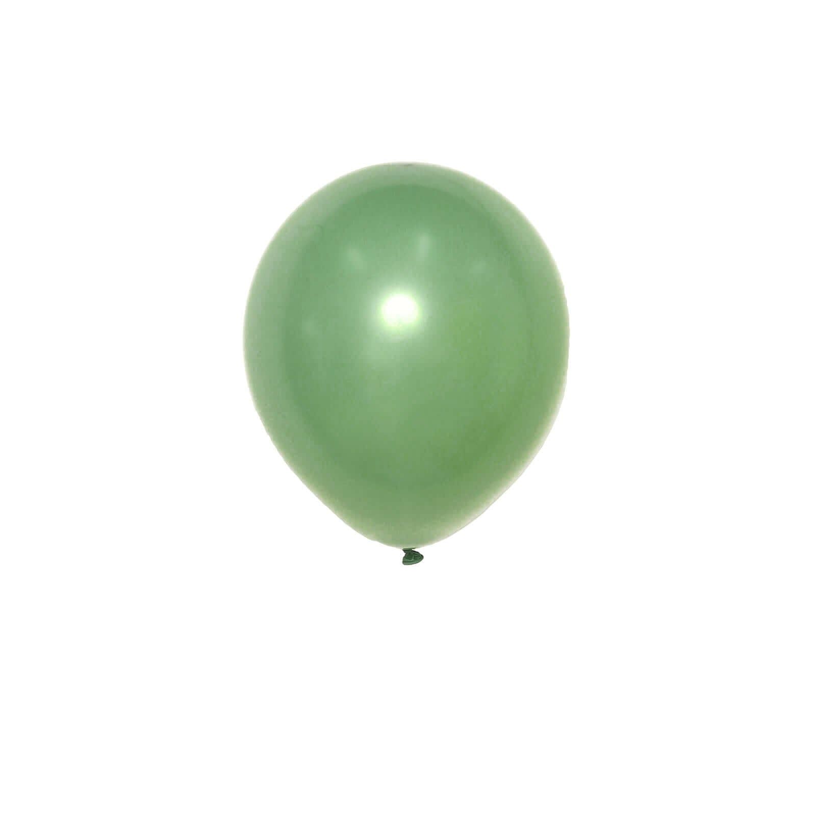 25 Pack 12" Matte Pastel Dusty Sage Green Helium Air Latex Party Balloons