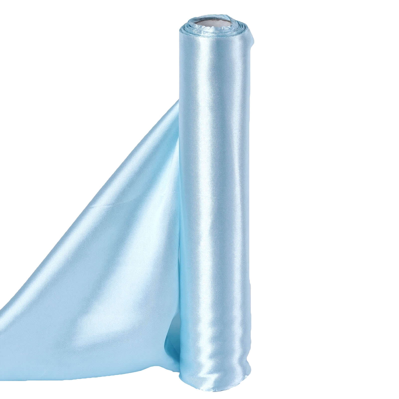 12"x10 Yards Light Blue Satin Fabric Bolt, DIY Craft Wholesale Fabric