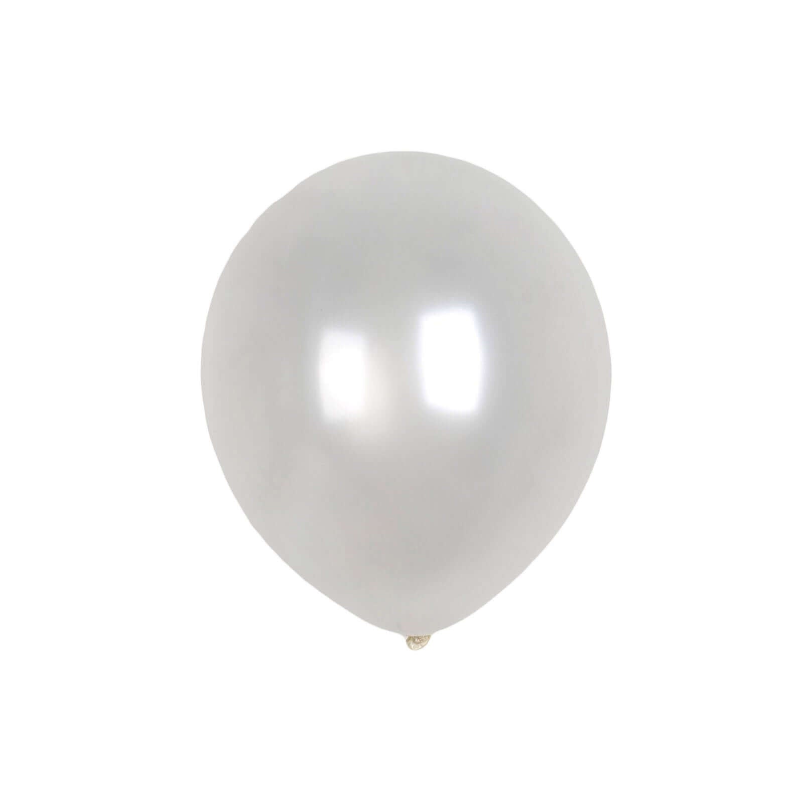 25 Pack 12" Shiny Pearl White Latex Helium, Air or Water Balloons