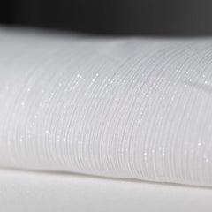 54"x10 Yards White Minimal Crinkle Chiffon Shiny Fabric Bolt, DIY Craft Fabric Roll