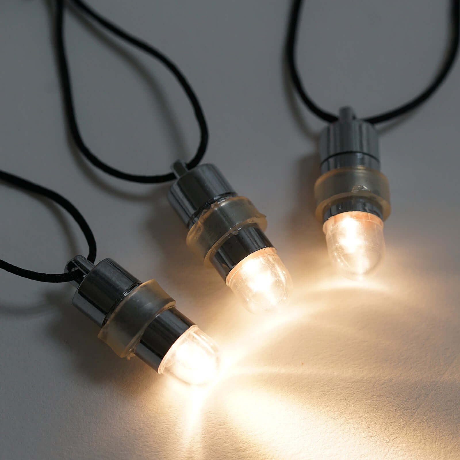 12-Pack Balloon Lights Bullet Design Warm White - Waterproof LED Centerpiece Filler Lights