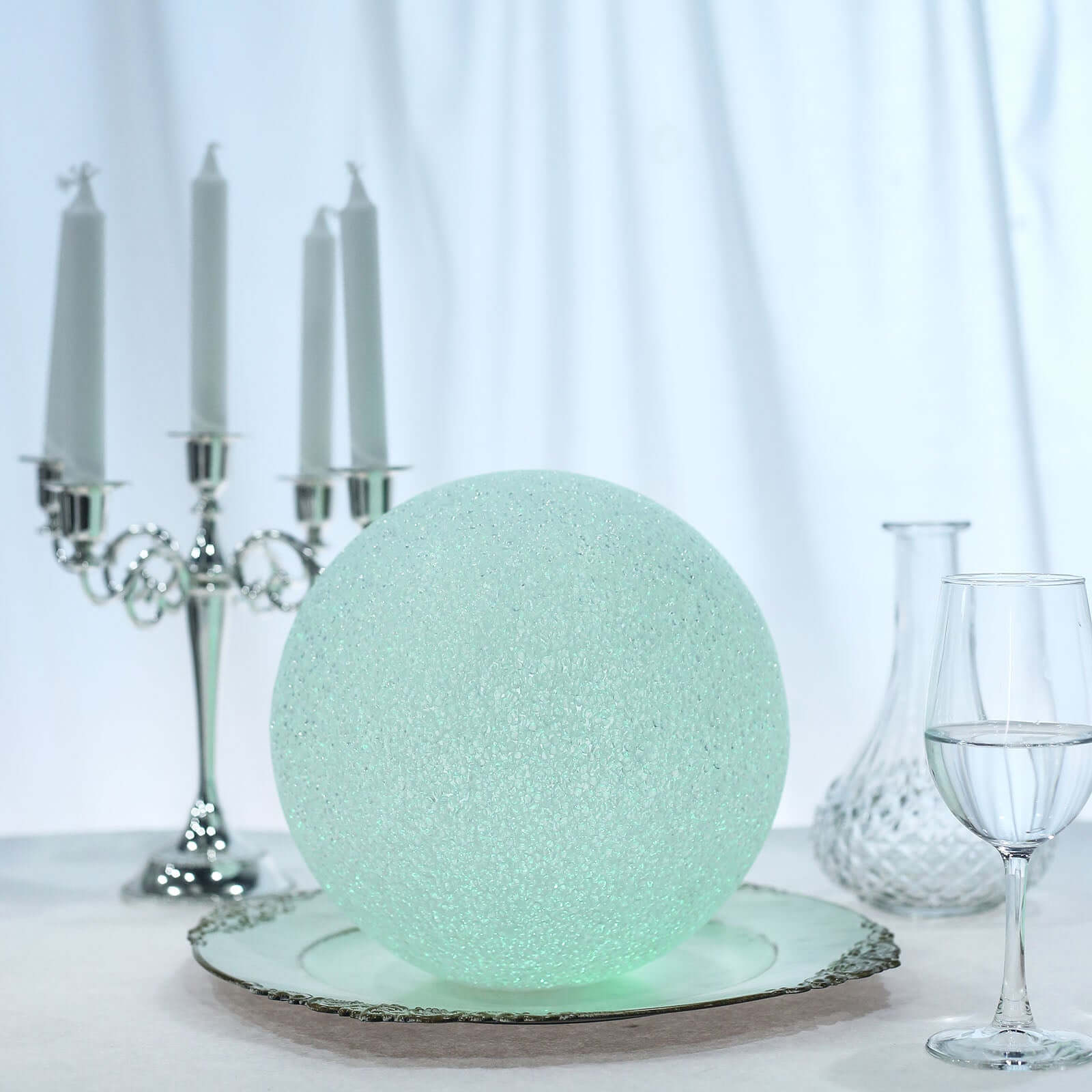 LED Color Changing Light Globe - Battery Operated Ball Centerpiece 10"