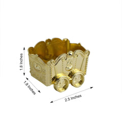 12 Pack 2.5" Gold Mini Chariot Treat Party Favor Boxes, Small Candy Container Gift Boxes