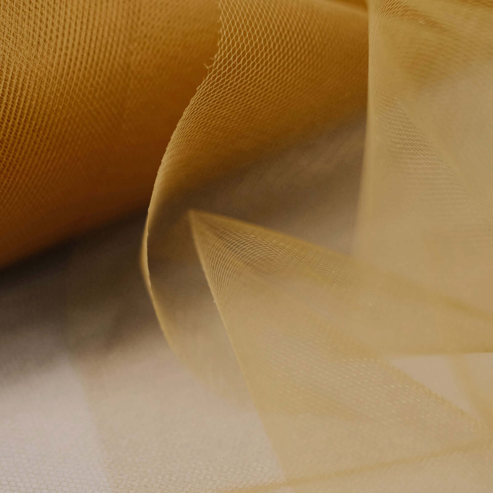 12"x100 Yards Gold Tulle Fabric Bolt, Sheer Fabric Spool Roll For Crafts