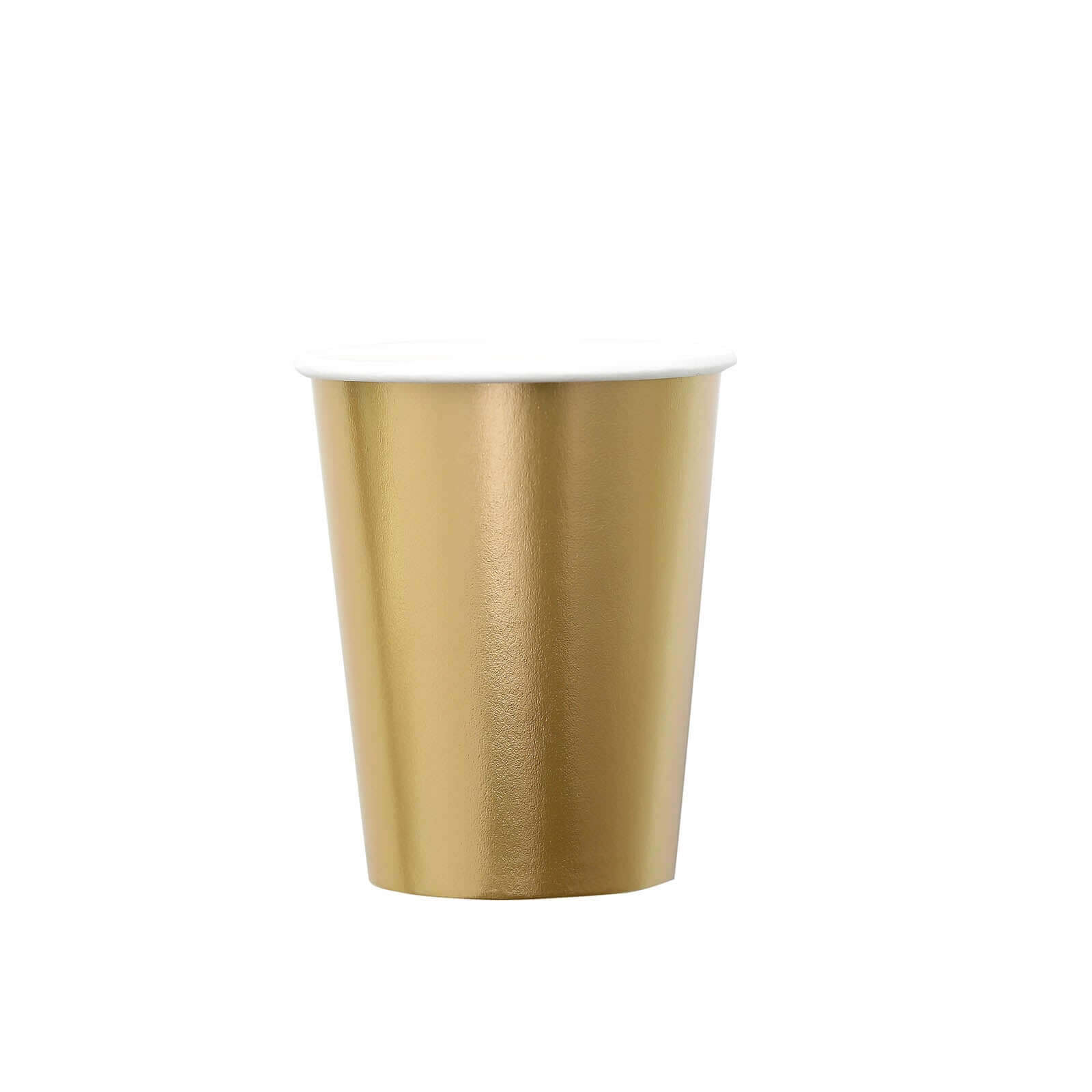 24-Pack Paper Cups in Metallic Gold - Stylish Disposable Party Cups for Hot & Cold Beverages 9oz