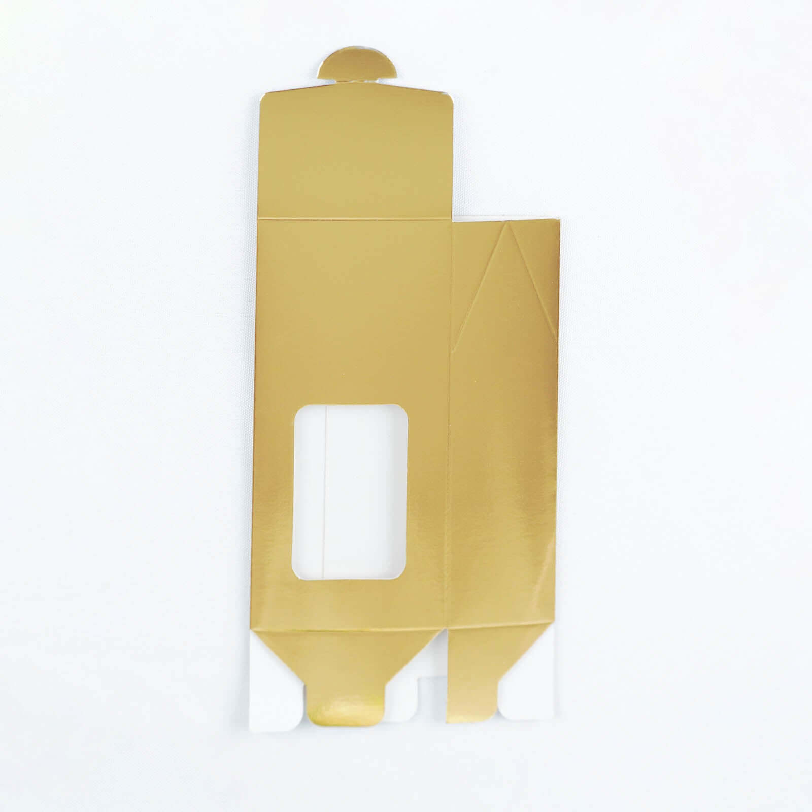 25 Pack Gold Tote With Window Party Favor Candy Gift Boxes 2.75" X 1.5" X 6"