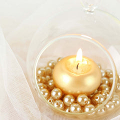 1000-Pack Faux Craft Pearl Beads Metallic Gold - Smooth Beads with Holes for Vase Filler Jewelry Making Bridal Accessories & Event Decor 10mm