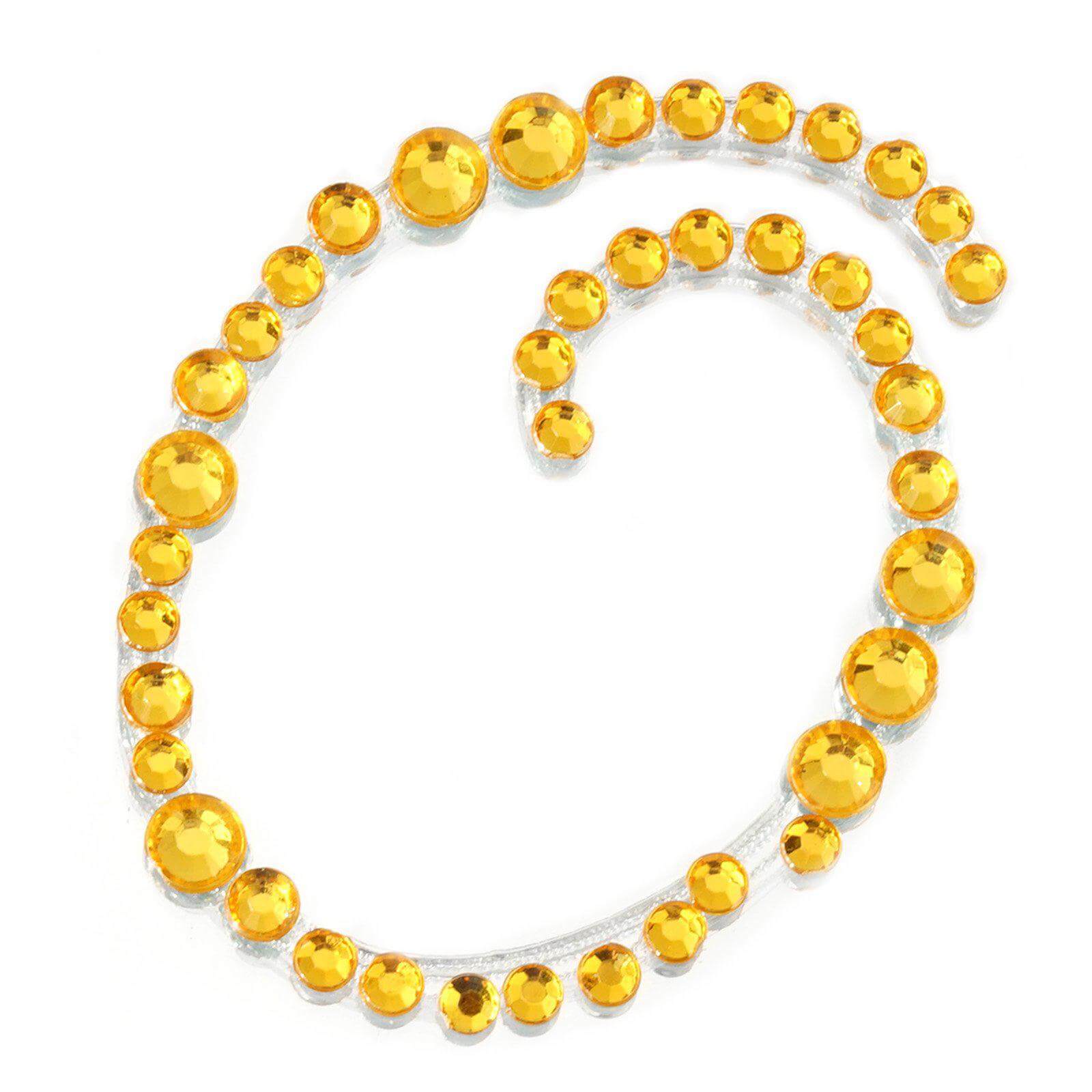12 Pack | 1.5" Gold Rhinestone Monogram Letter Jewel Sticker Self Adhesive DIY Diamond Decor - and