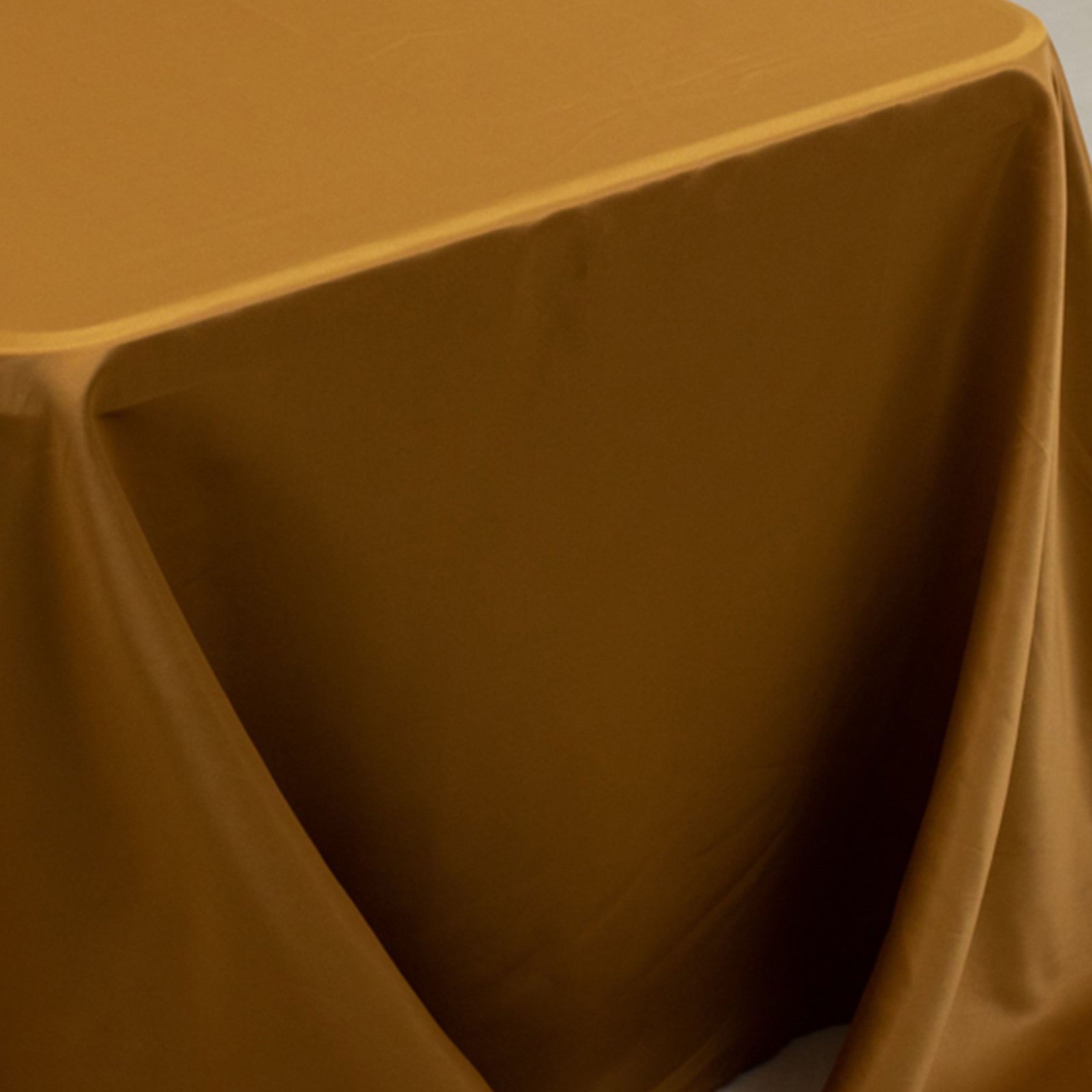 Lamour Satin 90"x156" Rectangle Tablecloth Gold - Luxurious, Soft Seamless Table Cover for Stylish Settings