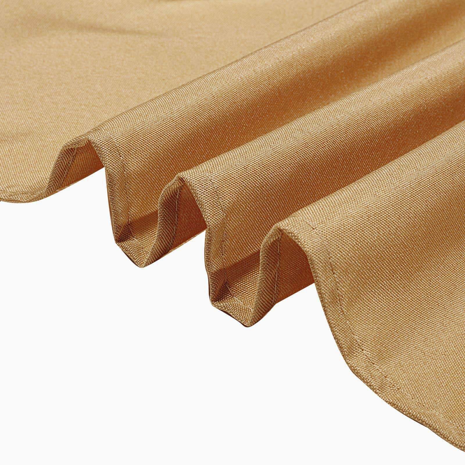 Polyester Square 70"x70" Tablecloth Gold - Wrinkle-Resistant & Durable Table Cover