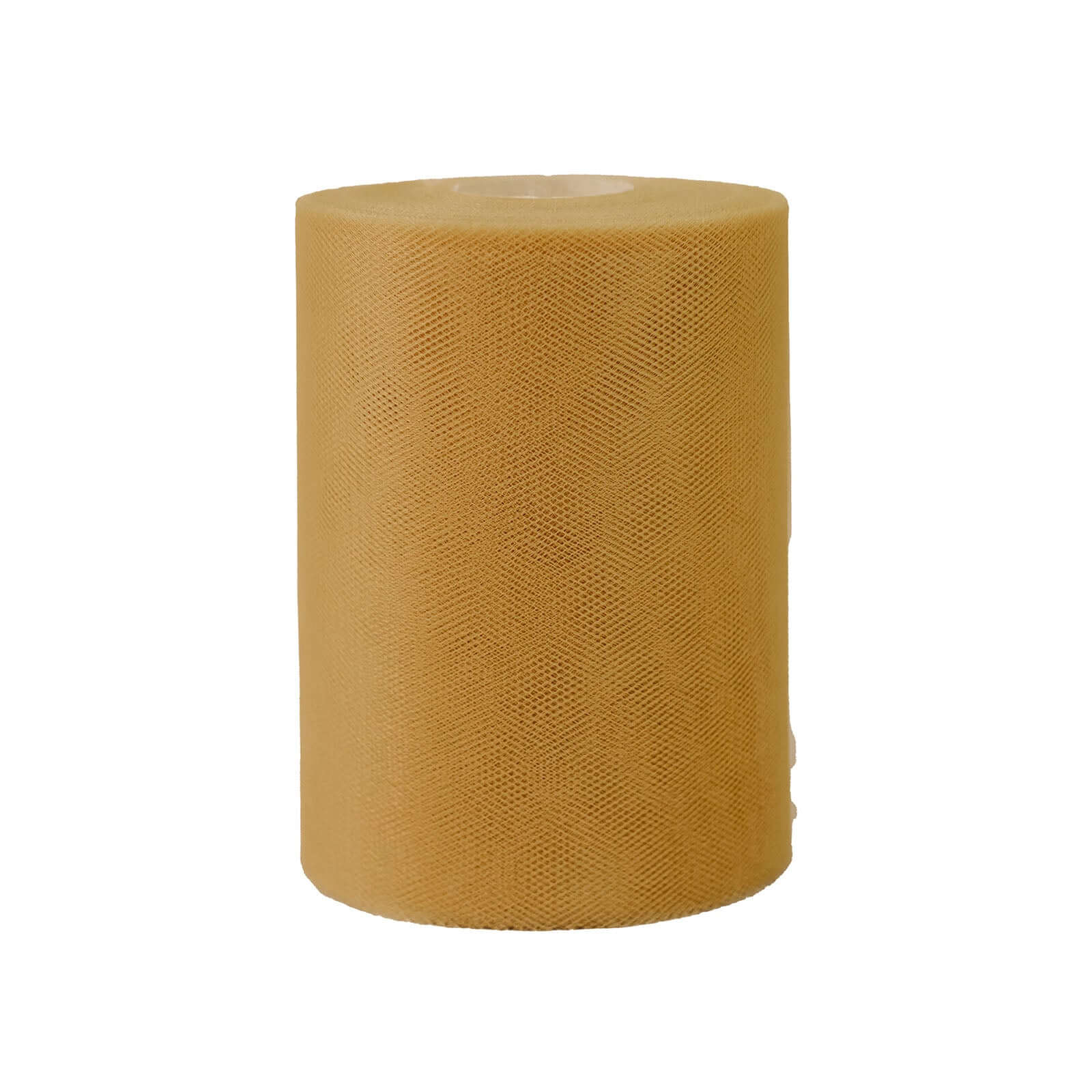 6"x100 Yards Gold Tulle Fabric Bolt, Sheer Fabric Spool Roll For Crafts