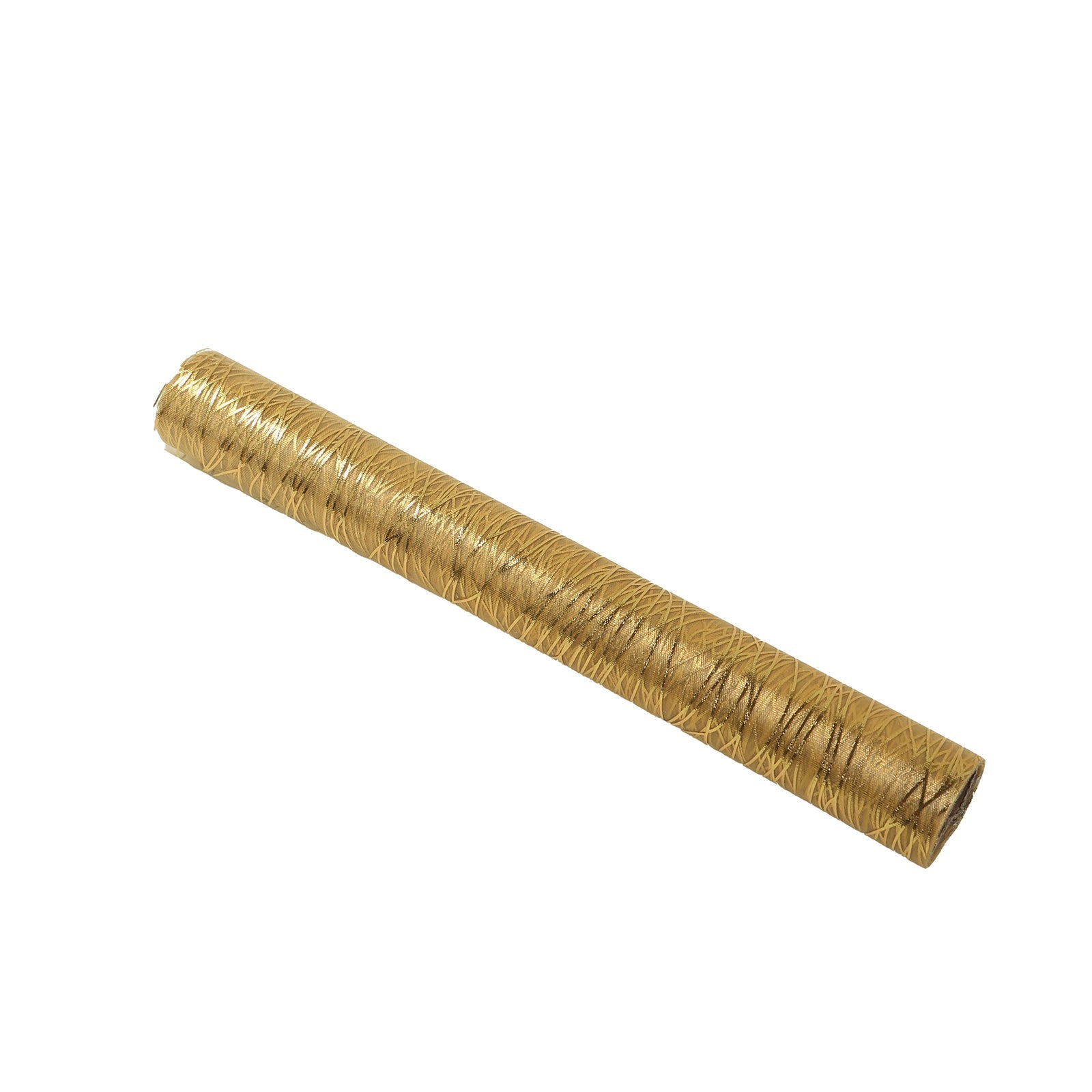 5 Pack Organza 12"x108" Table Runners Gold - Gold Wave Design