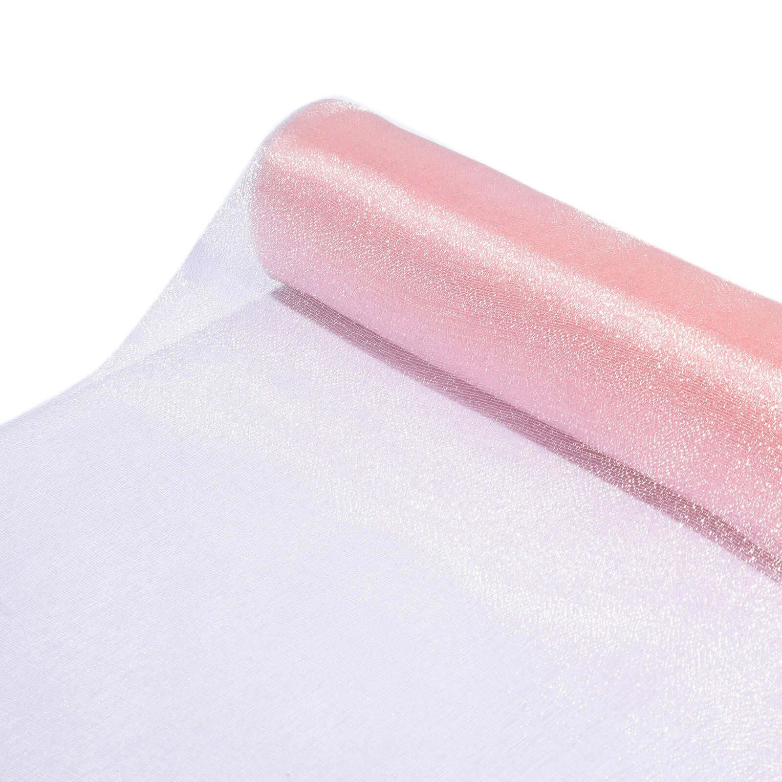 12"x10yd Blush Sheer Chiffon Fabric Bolt, DIY Voile Drapery Fabric