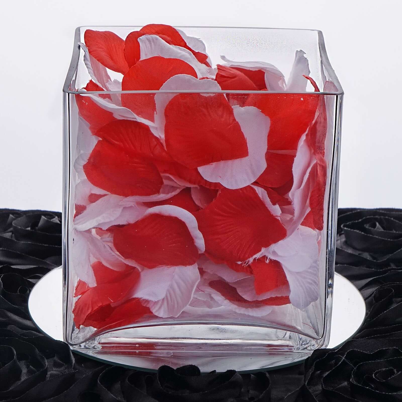 6-Pack Glass Flower Vases Heavy Duty Clear - Premium Table Centerpieces for Weddings 6"