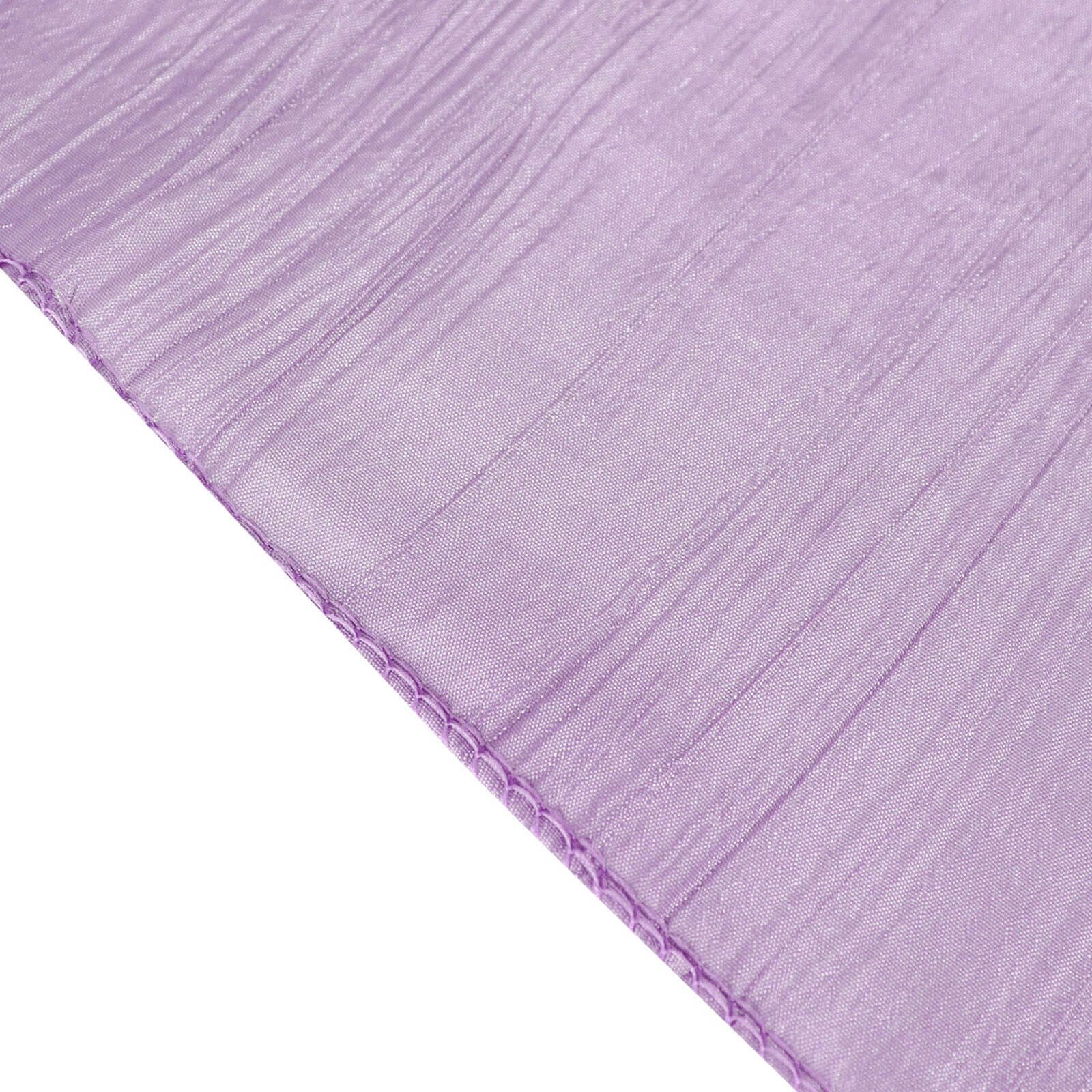 Taffeta 132" Round Tablecloth Violet Amethyst - Seamless Accordion Crinkle Table Cover