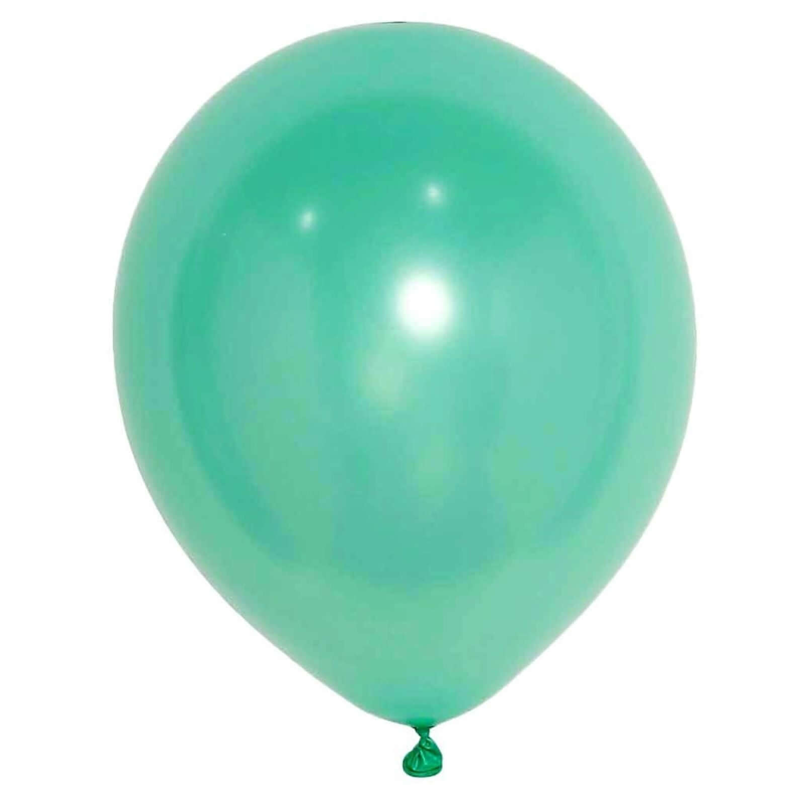 25 Pack 12" Shiny Pearl Turquoise Latex Helium or Air Balloons