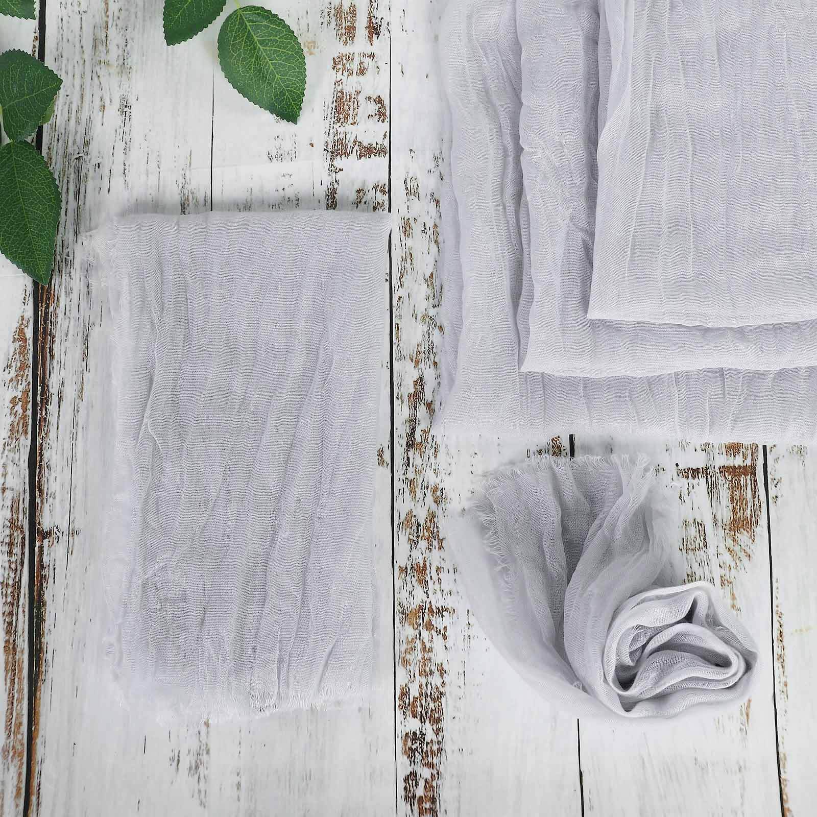 5 Pack Gauze Cheesecloth 24"x19" Napkins Silver Reusable Dinner Napkins