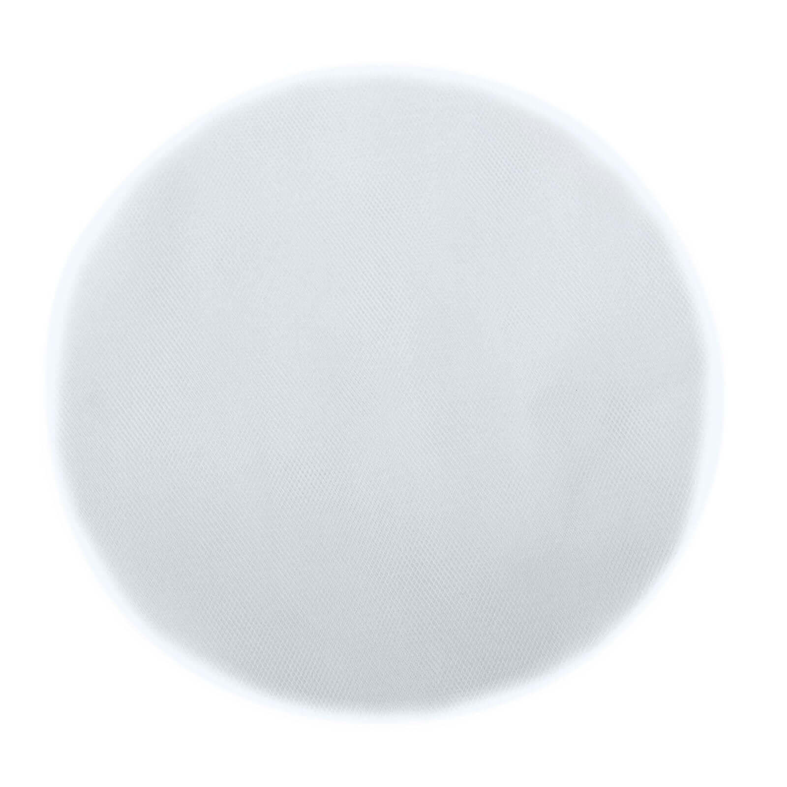 25 Pack 9" Silver Sheer Nylon Tulle Circles Favor Wrap, DIY Craft Fabric