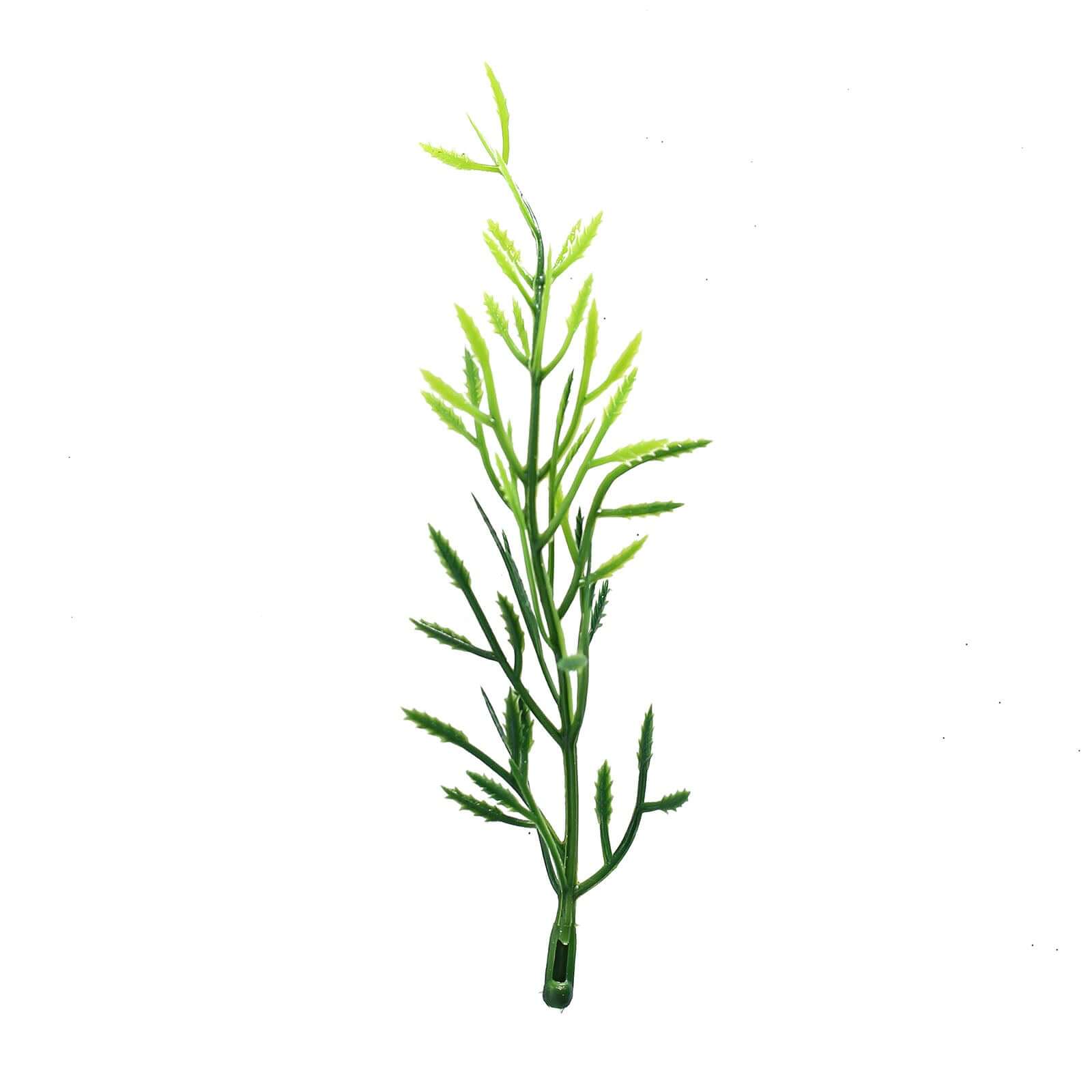 25-Pack Artificial Fern Leaf Branch Stems Green - Versatile Faux Stems for Floral Bouquets Vase Displays & Event Decor 6"