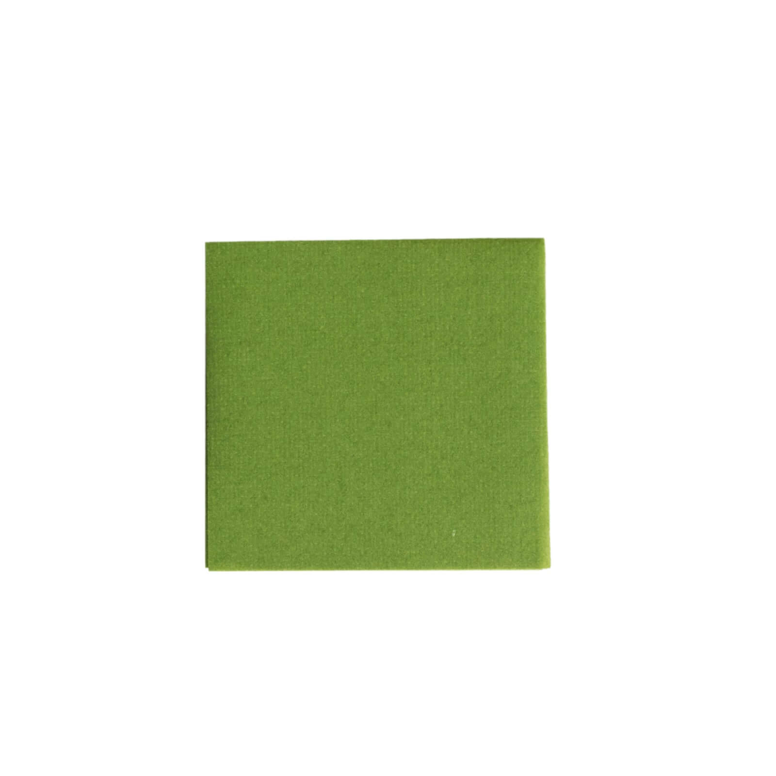 20-Pack Paper Linen-Like Cocktail Napkins Olive Green - Disposable 5"x5" Airlaid Soft Napkins