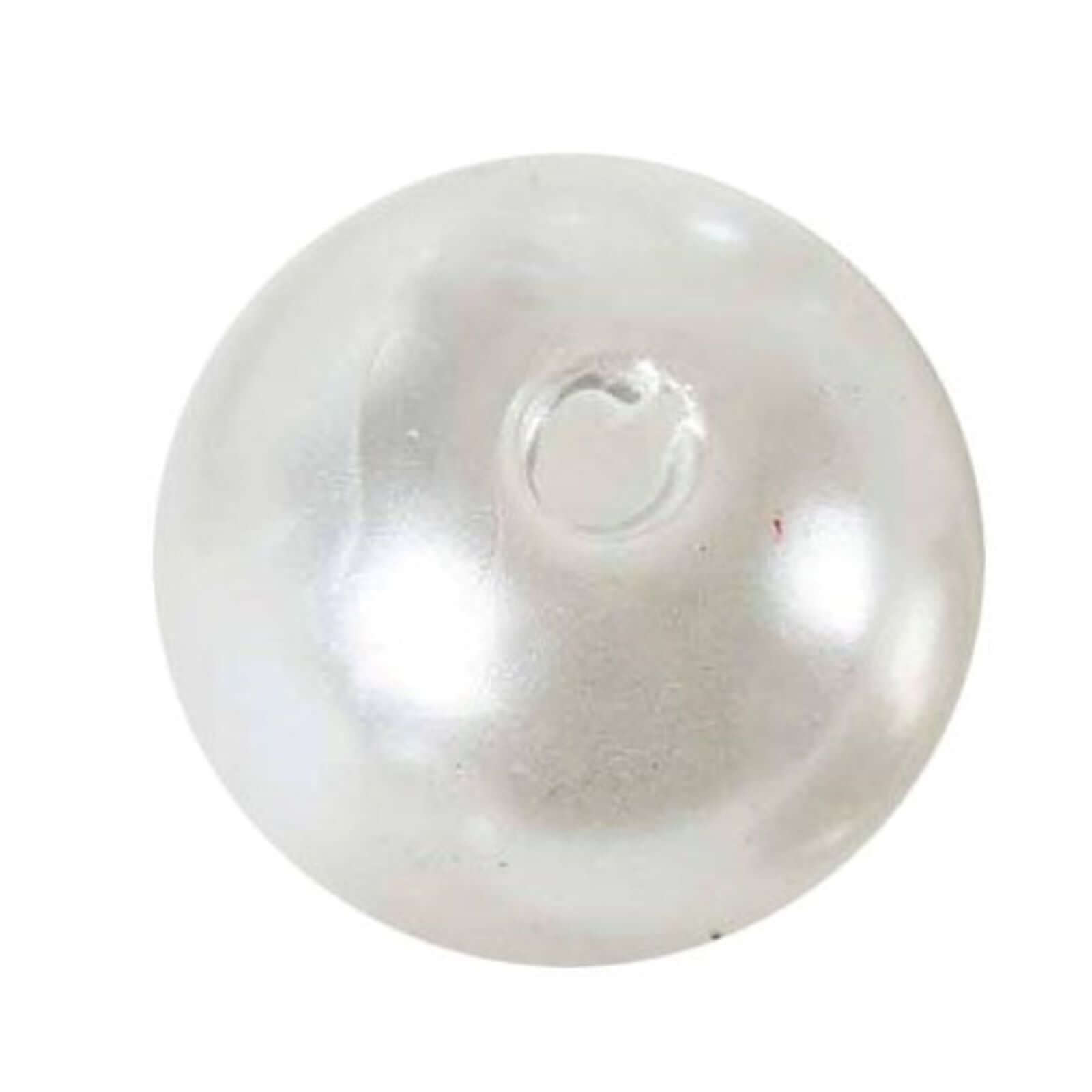 120-Pack Faux Craft Pearl Beads Ivory - Glossy Beads with Holes for Vase Filler Jewelry Making Bridal Accessories & Event Decor 20mm
