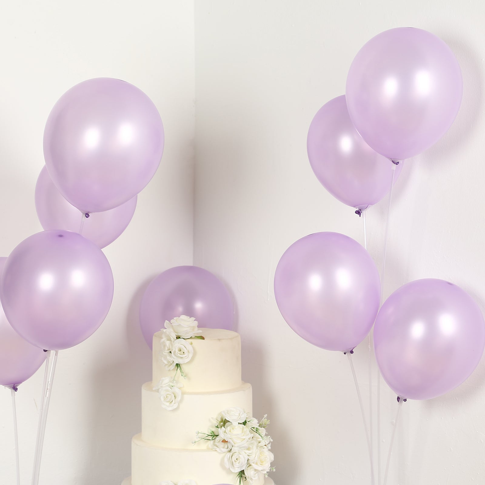 50 Pack Lavender Lilac Biodegradable Balloons, 12" Thickened Extra Strong Eco-friendly Latex Helium Party Balloons
