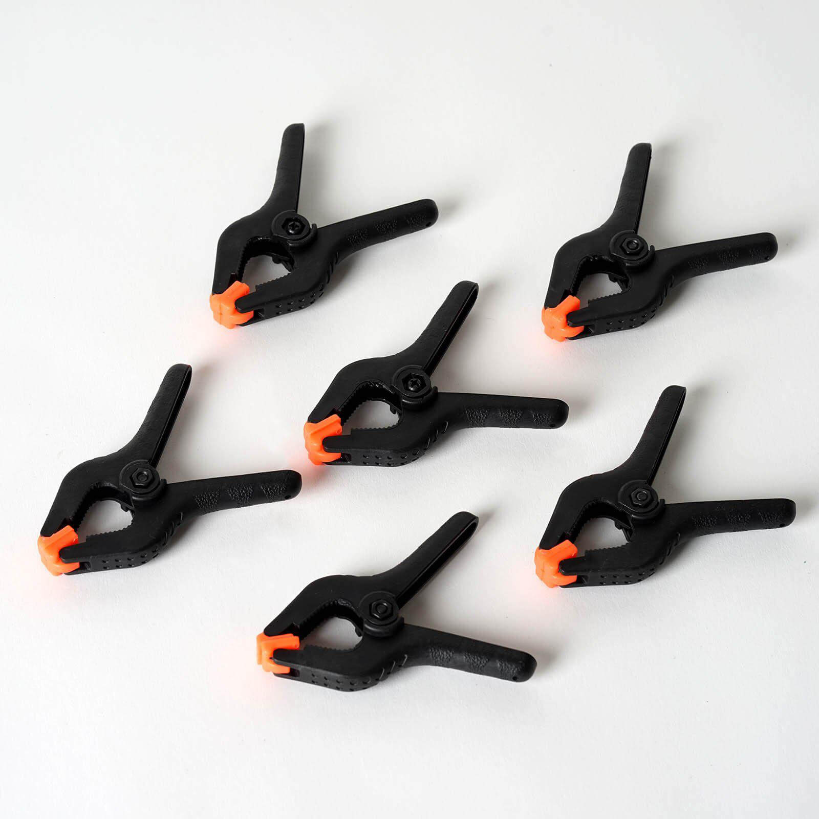 6 Pack 4" Industrial Photography Backdrop Clamps, Curtain Clips