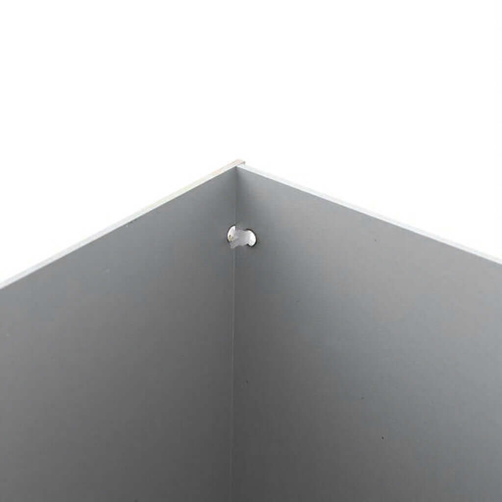 32" Silver Mirror Finish Acrylic Display Box, Pedestal Riser with Interchangeable Lid and Base