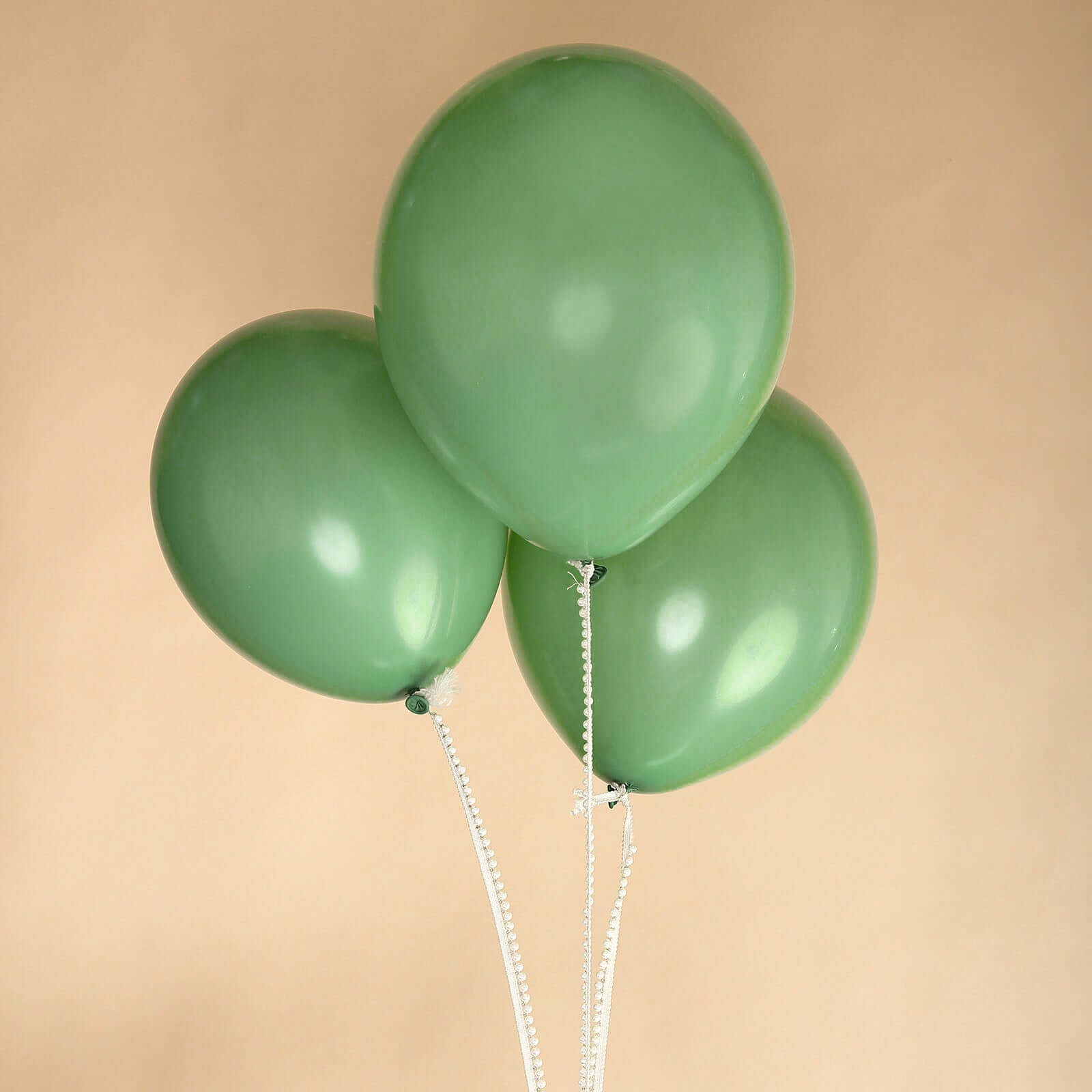 25 Pack 12" Matte Pastel Dusty Sage Green Helium Air Latex Party Balloons