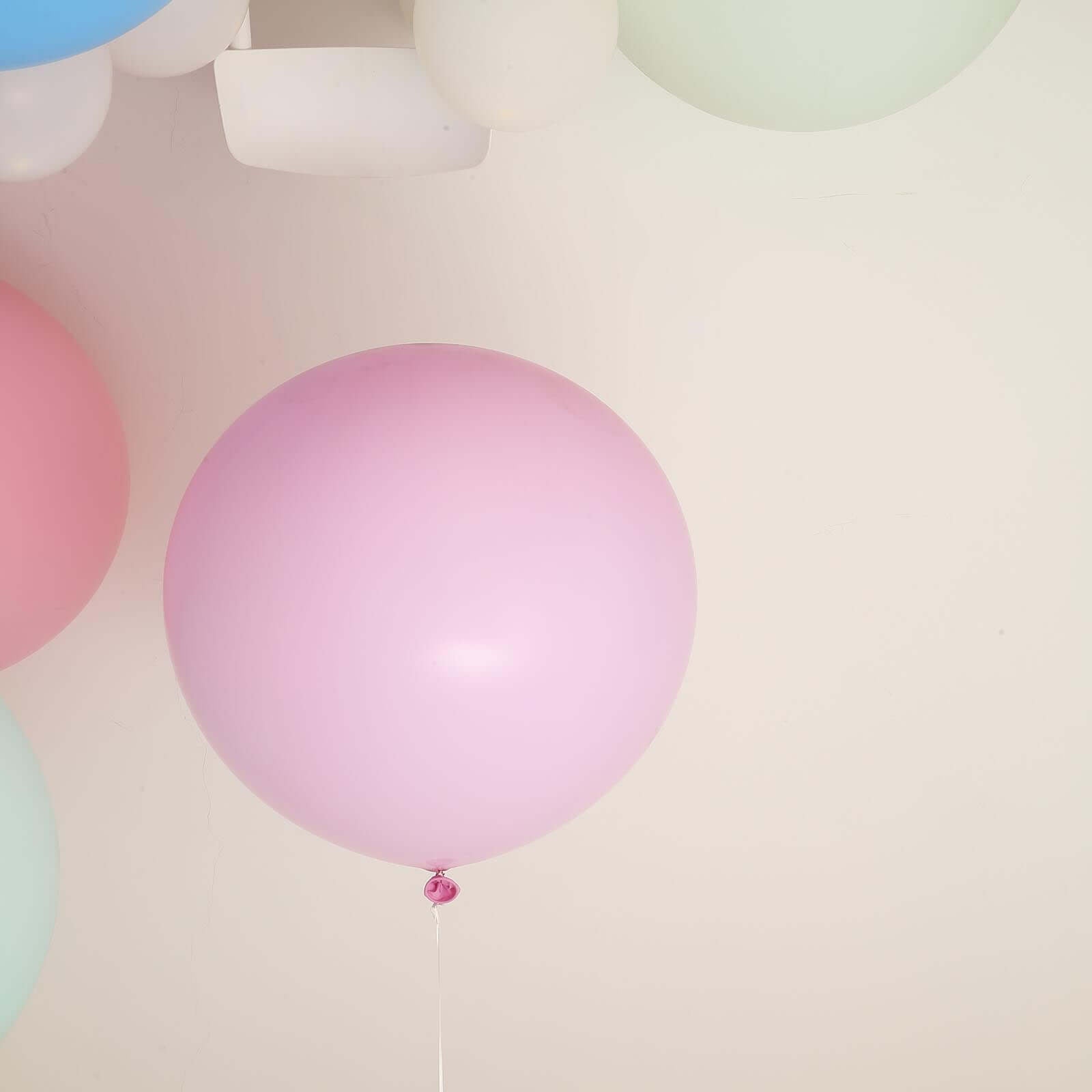2 Pack 32" Large Matte Pastel Pink Helium Air Premium Latex Balloons