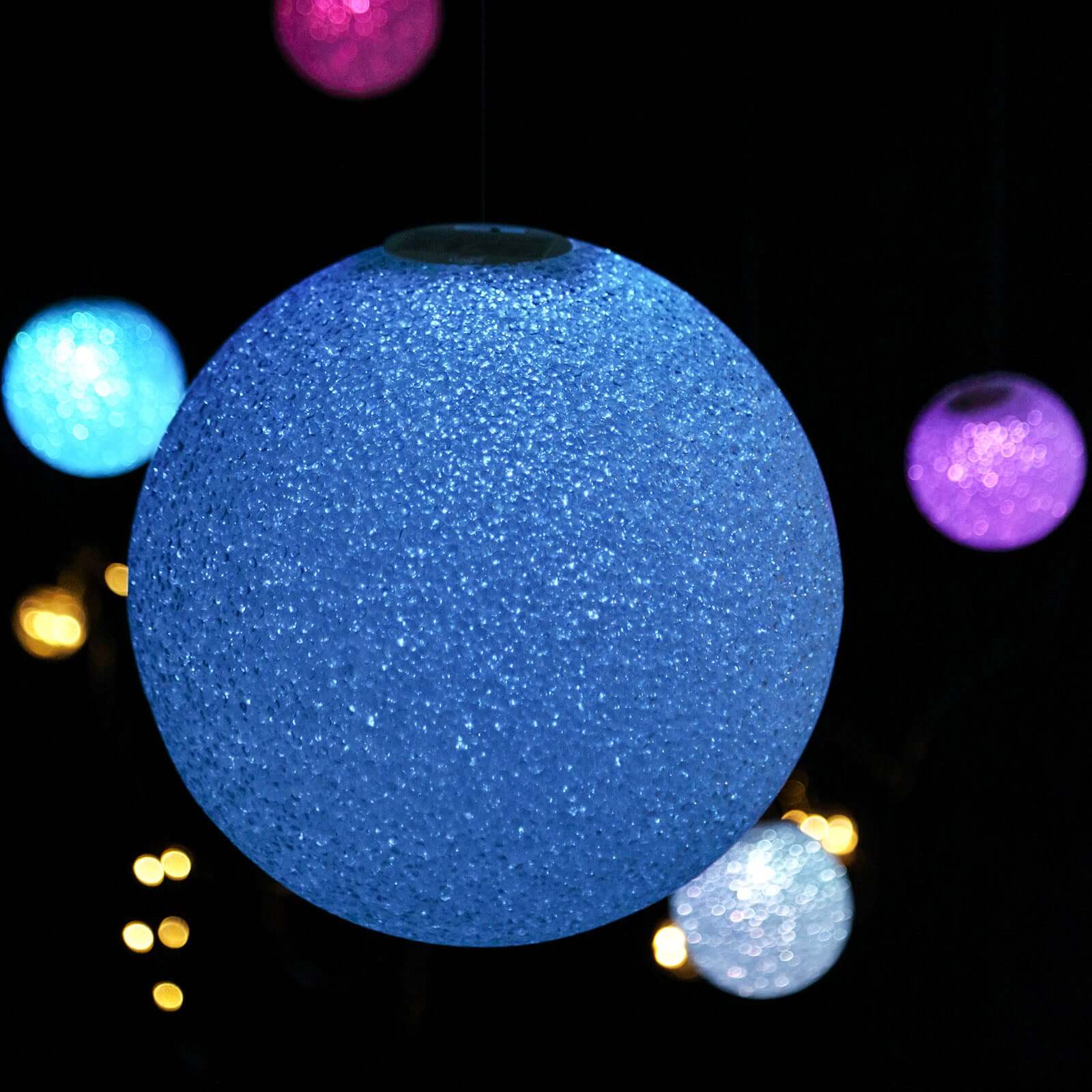 LED Color Changing Light Globe - Battery Operated Ball Centerpiece 10"