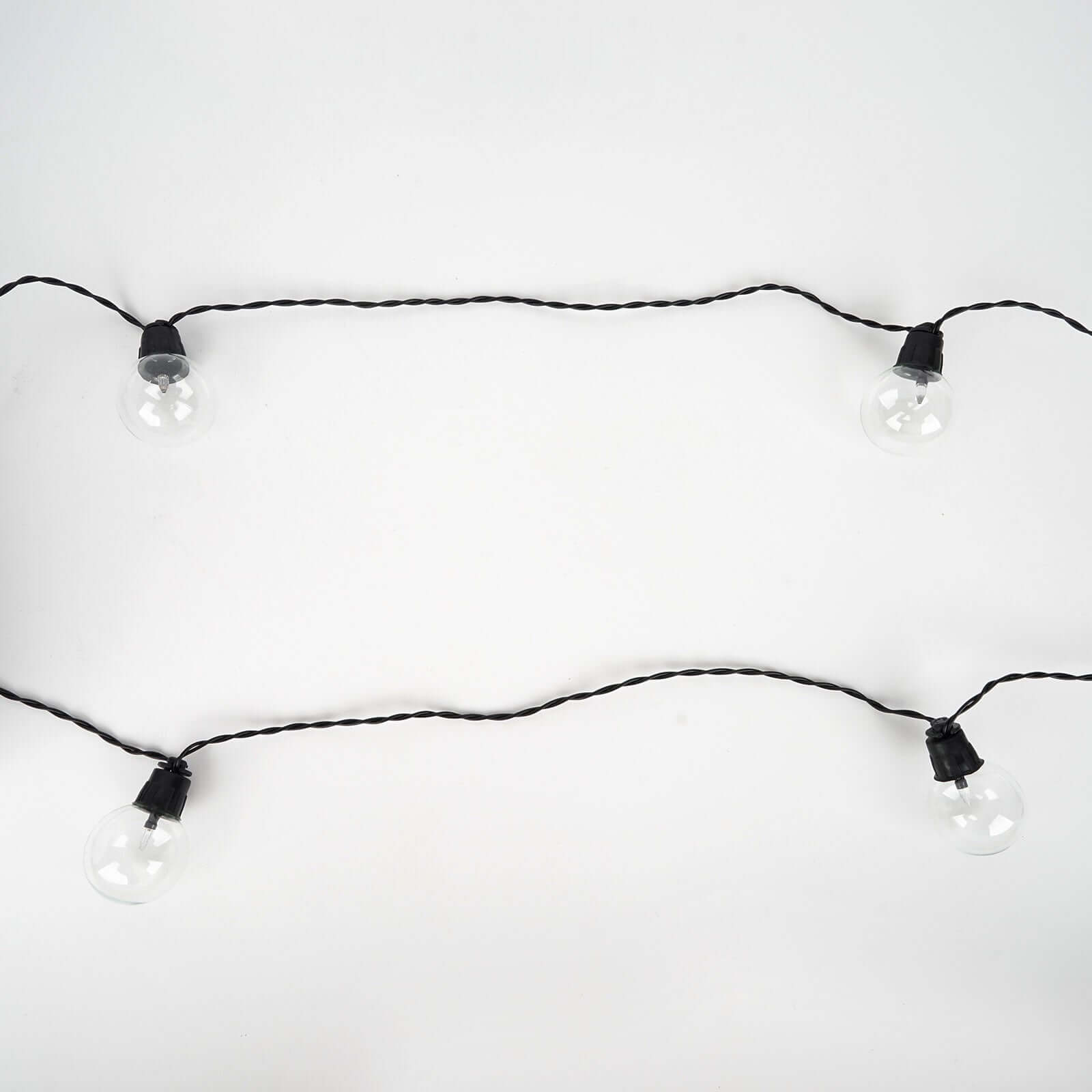 25-Pack LED String Lights 8-Mode Clear Warm White - Waterproof Remote Operated Outdoor/Indoor Bulbs 26ft
