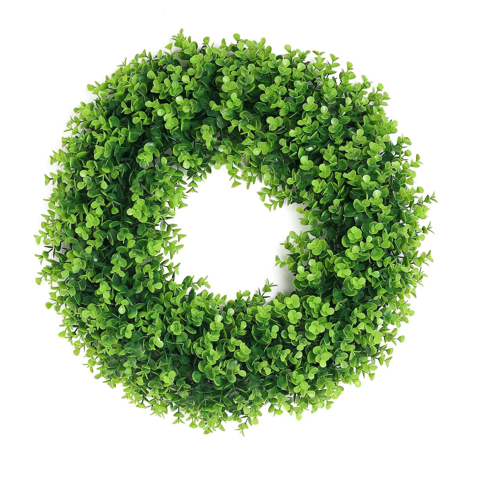 2 Pack 21" Green Artificial Lifelike Eucalyptus Leaf Spring Wreaths