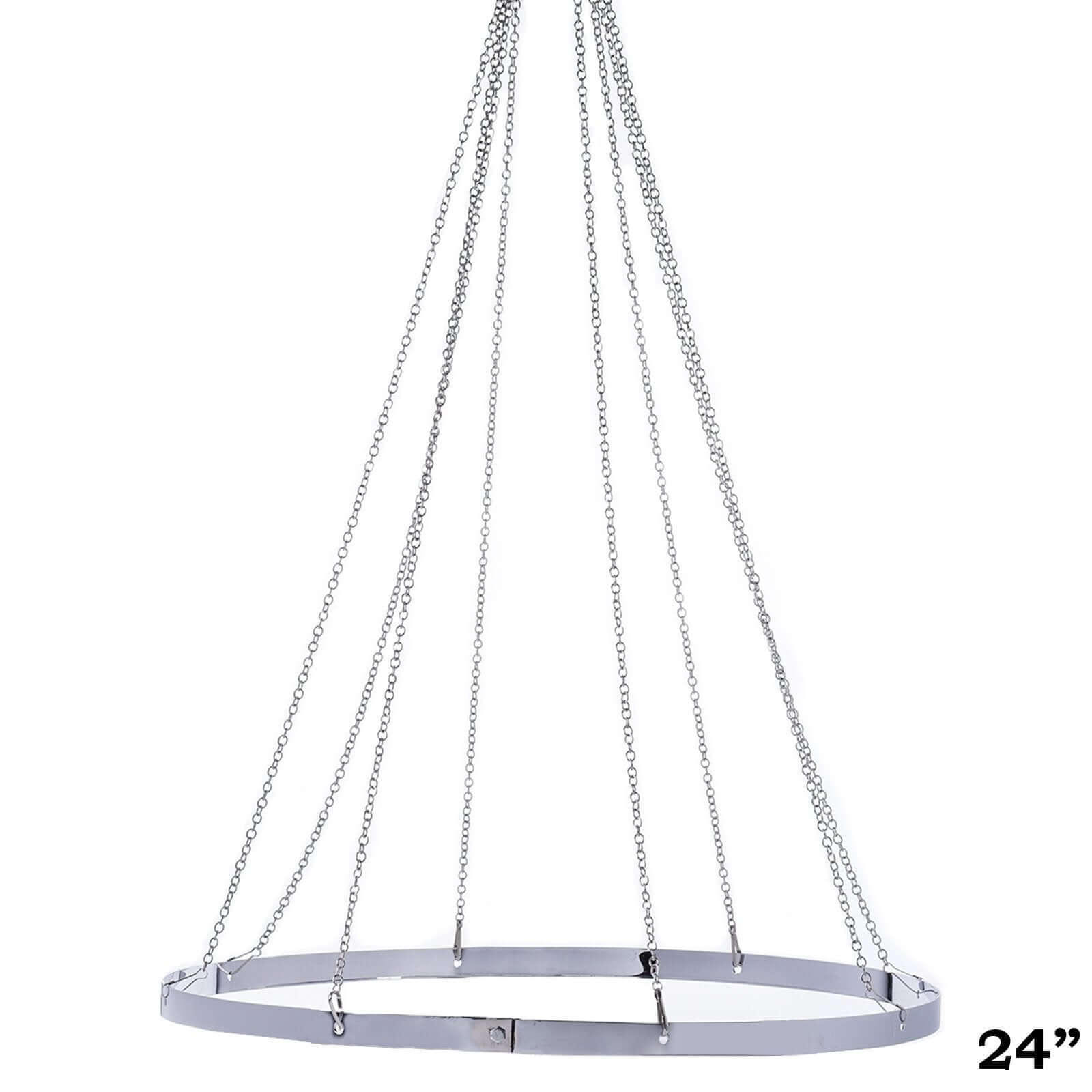 24" Hanging Hoop Ring Hardware For 8-Panel Ceiling Drapes and FREE Tool Kit