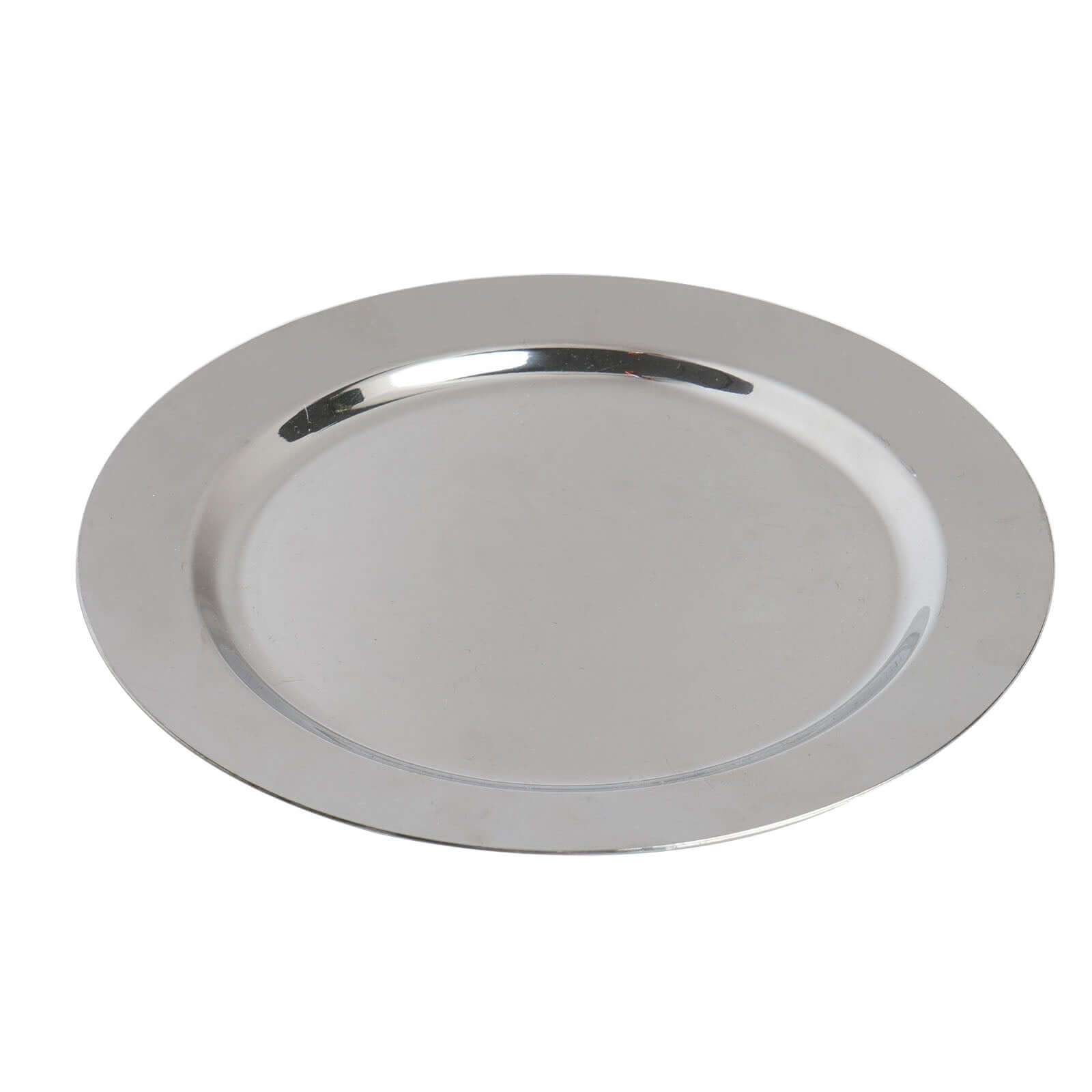 12-Pack Plastic Dessert Plates Glossy Silver with Metallic Finish - Lightweight Disposable Appetizer Plates 8"